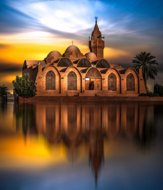 المسجد الفارسي العائم على البحر ، معالم جدة في المملكة العربية السعودية ، معالم سياحية ، مناظر طبيعية ، جمال السعودية