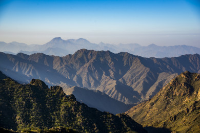 جمال المرتفعات الجبلية في المملكة العربية السعودية ، الطبيعة الخلابة