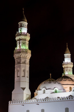 مسجد قباء في المدينة المنورة المملكة العربية السعودية ، مئذنة المسجد